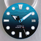 Dial y agujas 29mm para NH35 Marino
