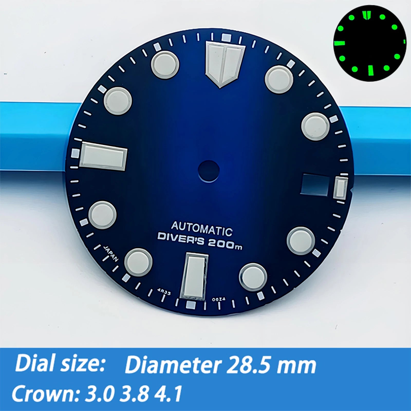 Dial 28.5 mm para NH36 Tortuga Simple