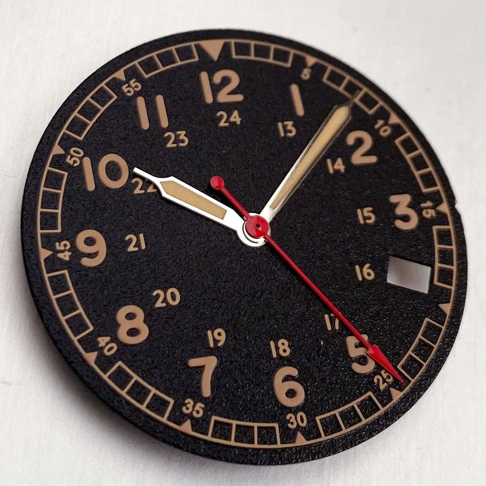 29MM NO LOGO Black White Peacock Blue Texture Watch Dial Fit NH35 NH36 DIY Watch Accessories Replacement
