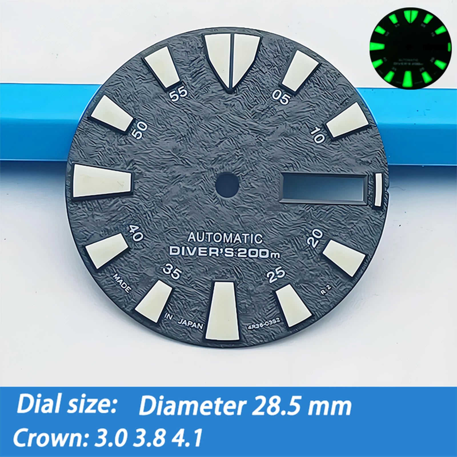 Dial 28.5 mm para NH36 Tortuga Simple