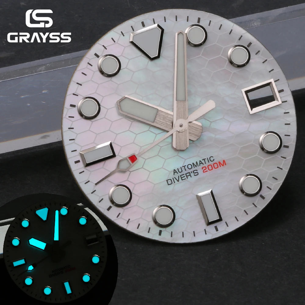 Dial 28.5mm diver iridisciente para NH35