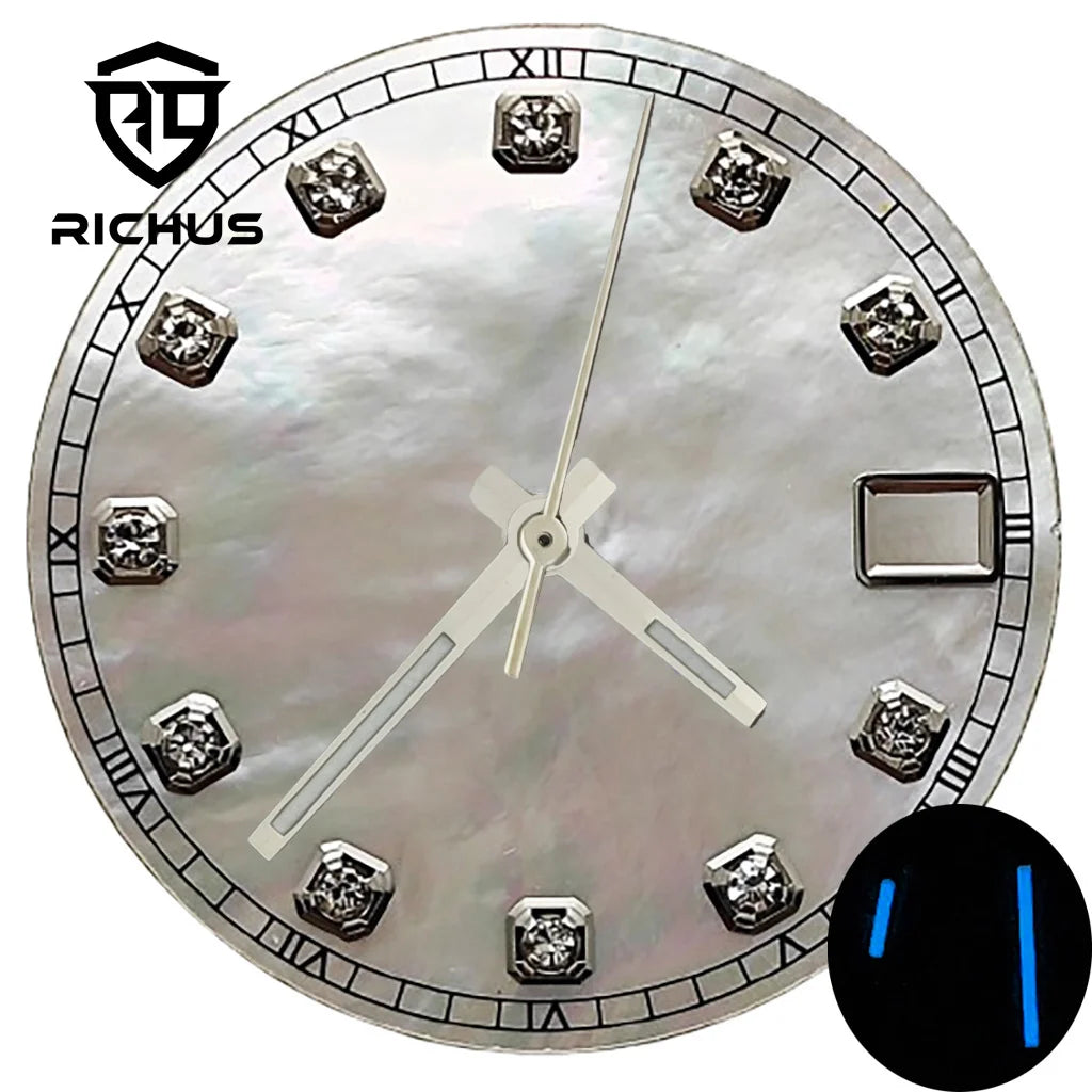 Dial 28.5mm iridisciente para NH35
