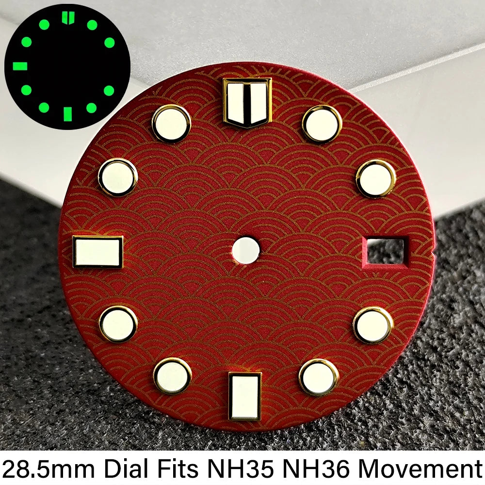 28.5mm NH35 Dial GMT Bizarre
