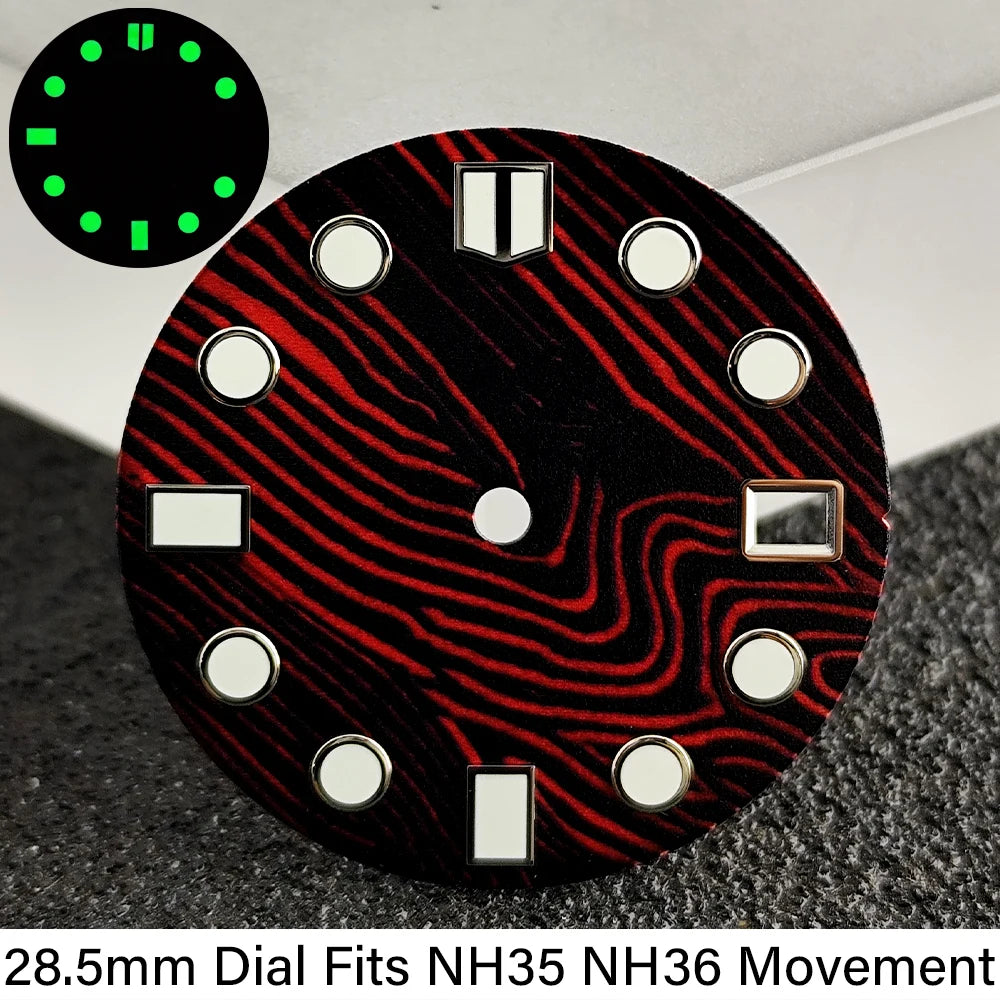 28.5mm NH35 Dial GMT Bizarre