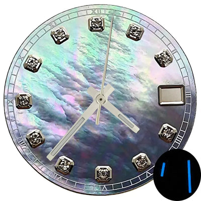 Dial 28.5mm iridisciente para NH35