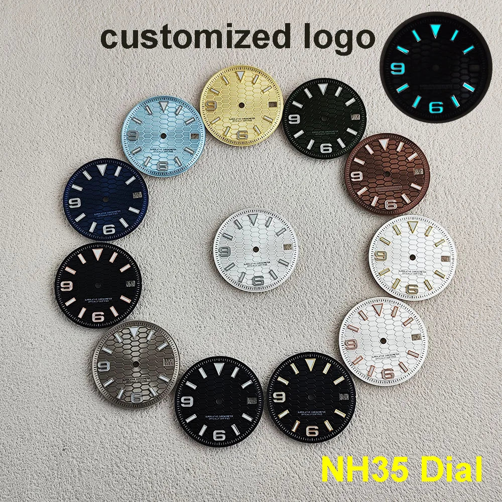 Dial 28.5mm patron Hexagonal para NH35