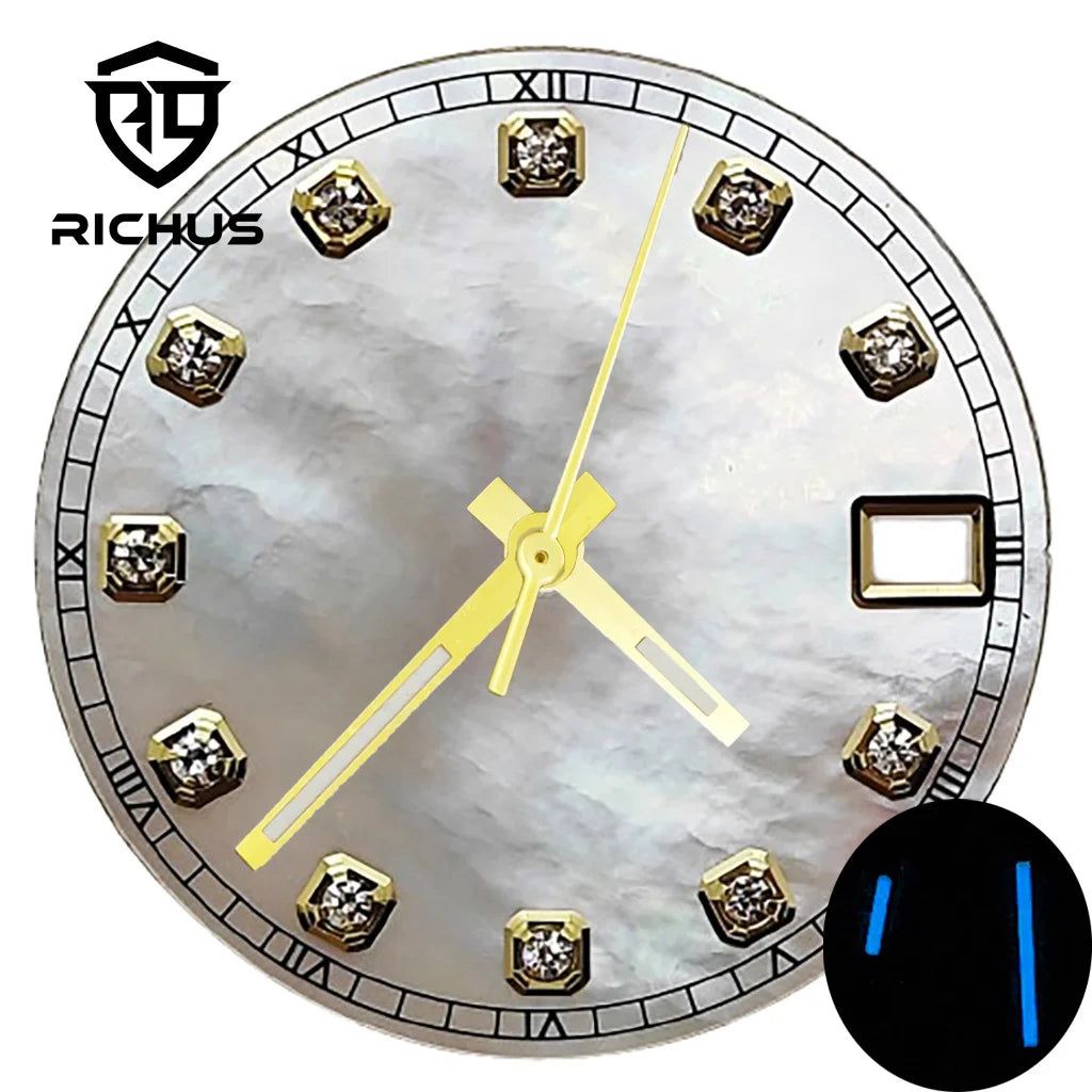 Dial 28.5mm iridisciente para NH35