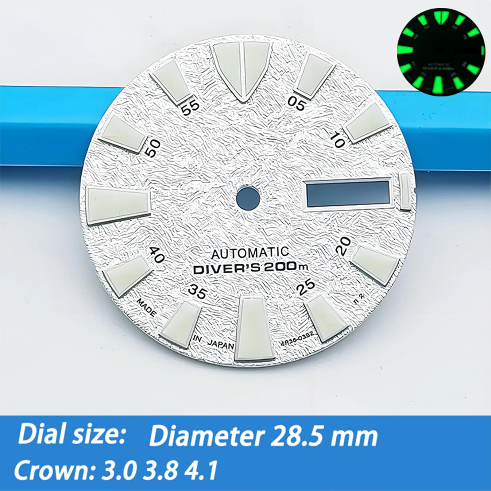 Dial 28.5 mm para NH36 Tortuga Simple
