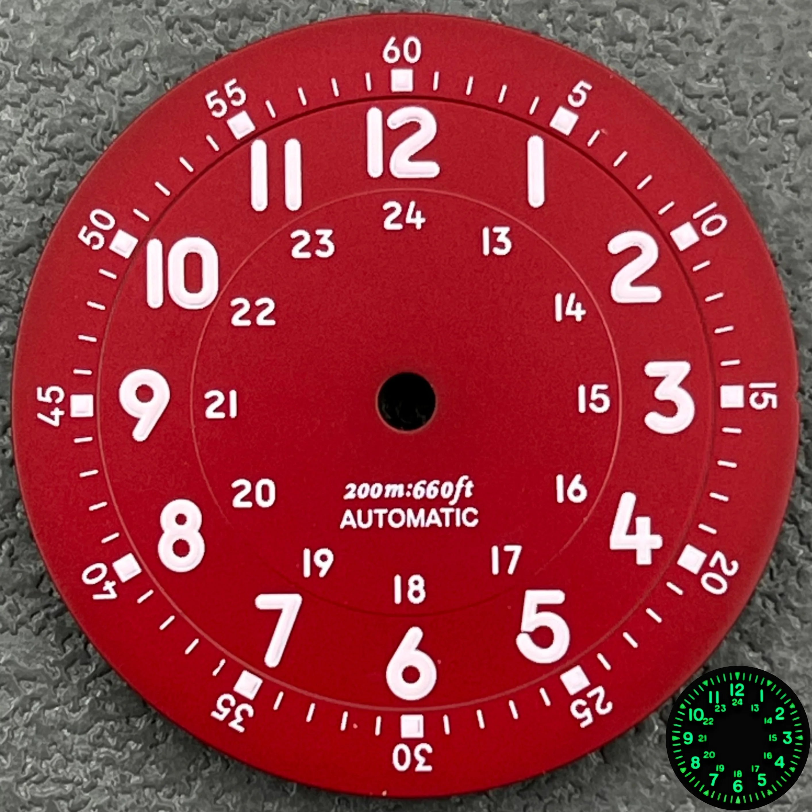 dial 29mm para nh35 y nh38 nocturna