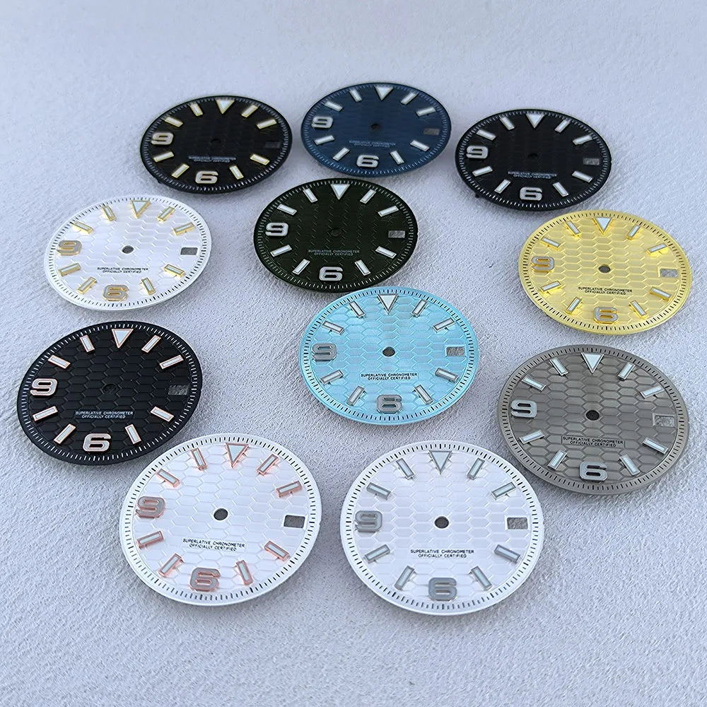 NH35 dial 28.5mm patrón hexagonal