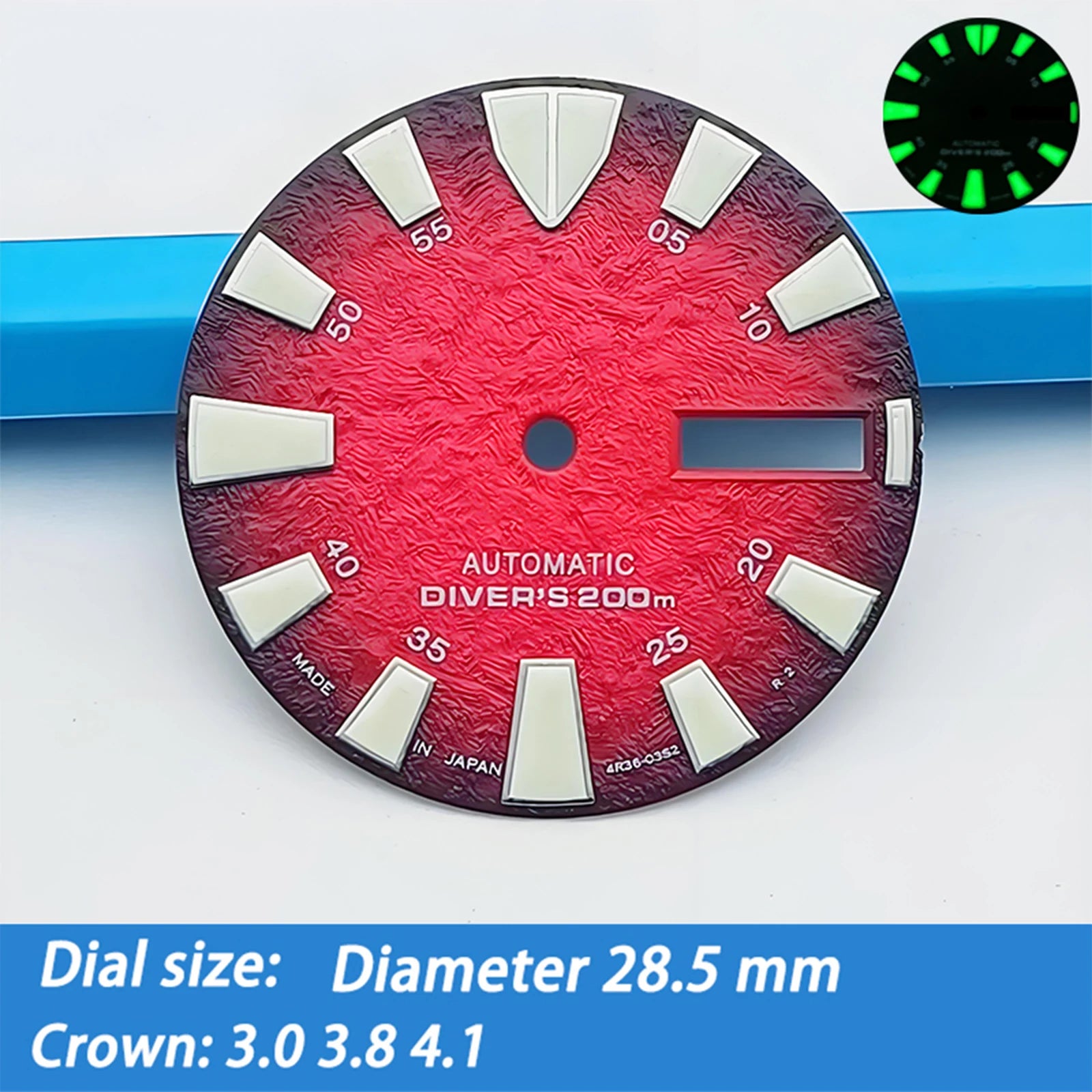 Dial 28.5 mm para NH36 Tortuga Simple