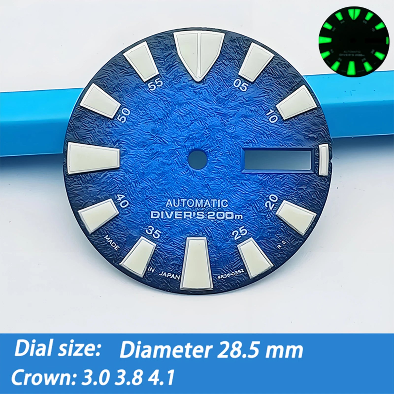 Dial 28.5 mm para NH36 Tortuga Simple