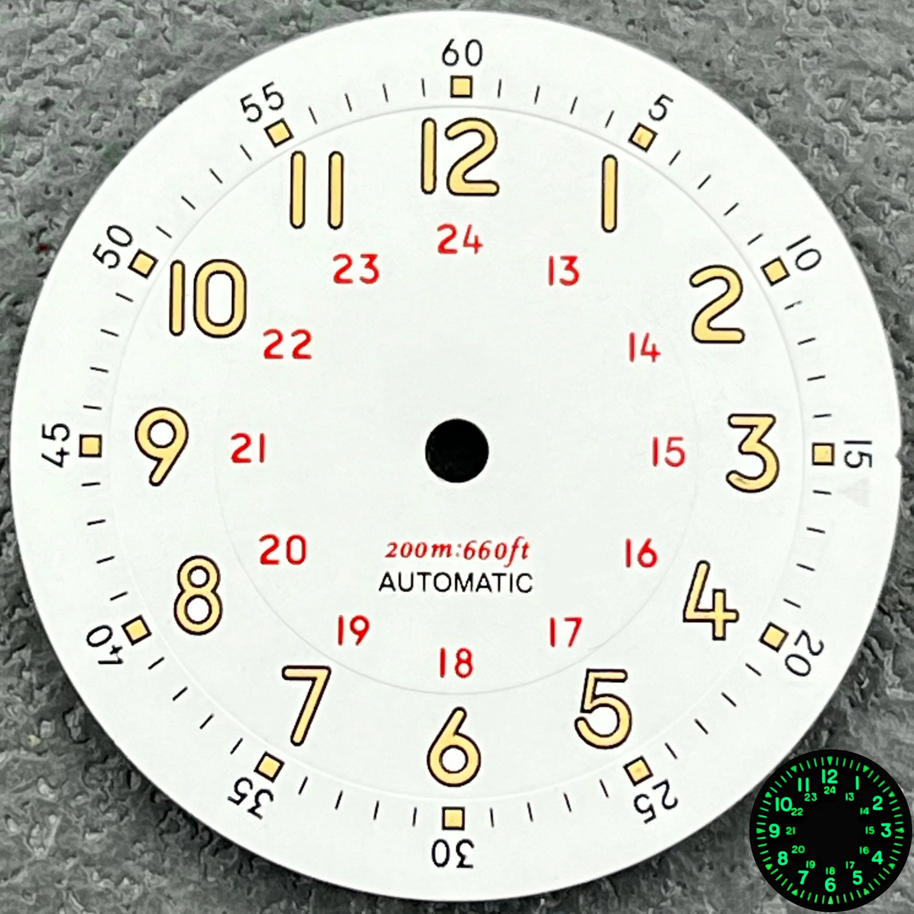 dial 29mm para nh35 y nh38 nocturna
