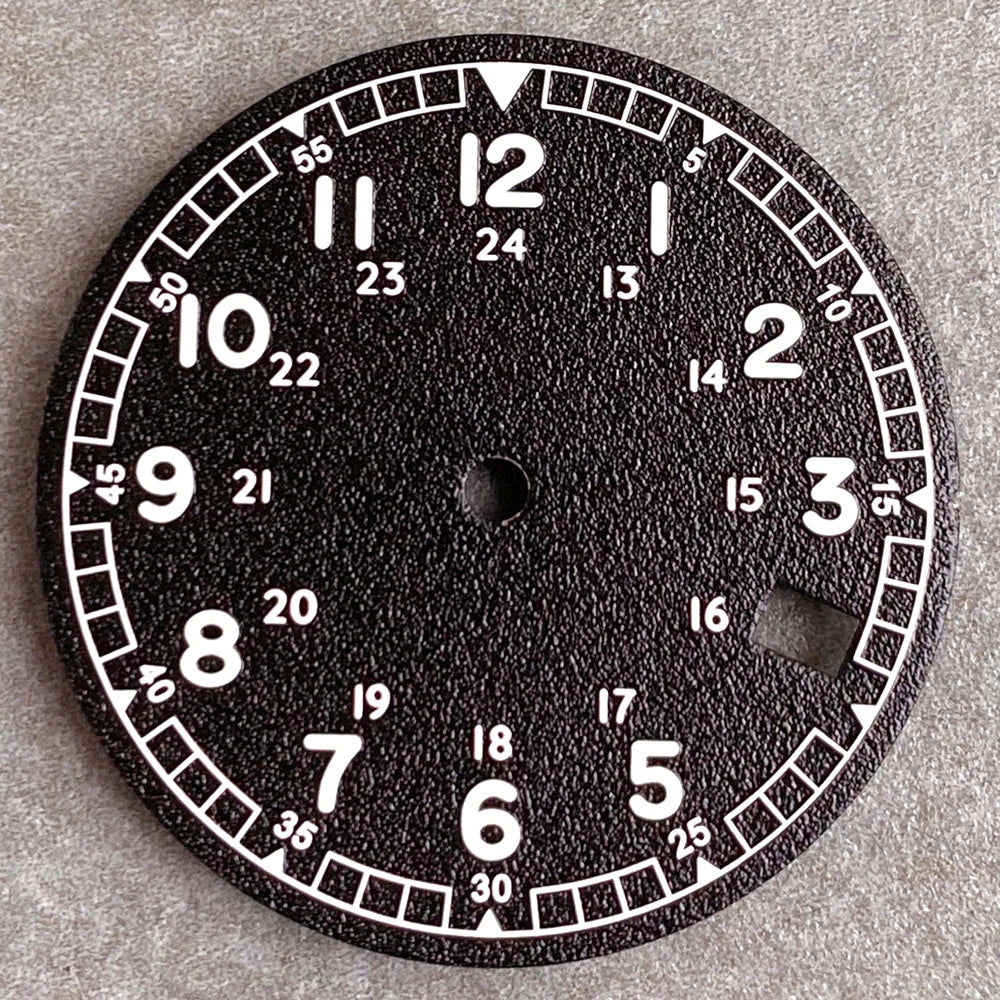 29MM NO LOGO Black White Peacock Blue Texture Watch Dial Fit NH35 NH36 DIY Watch Accessories Replacement