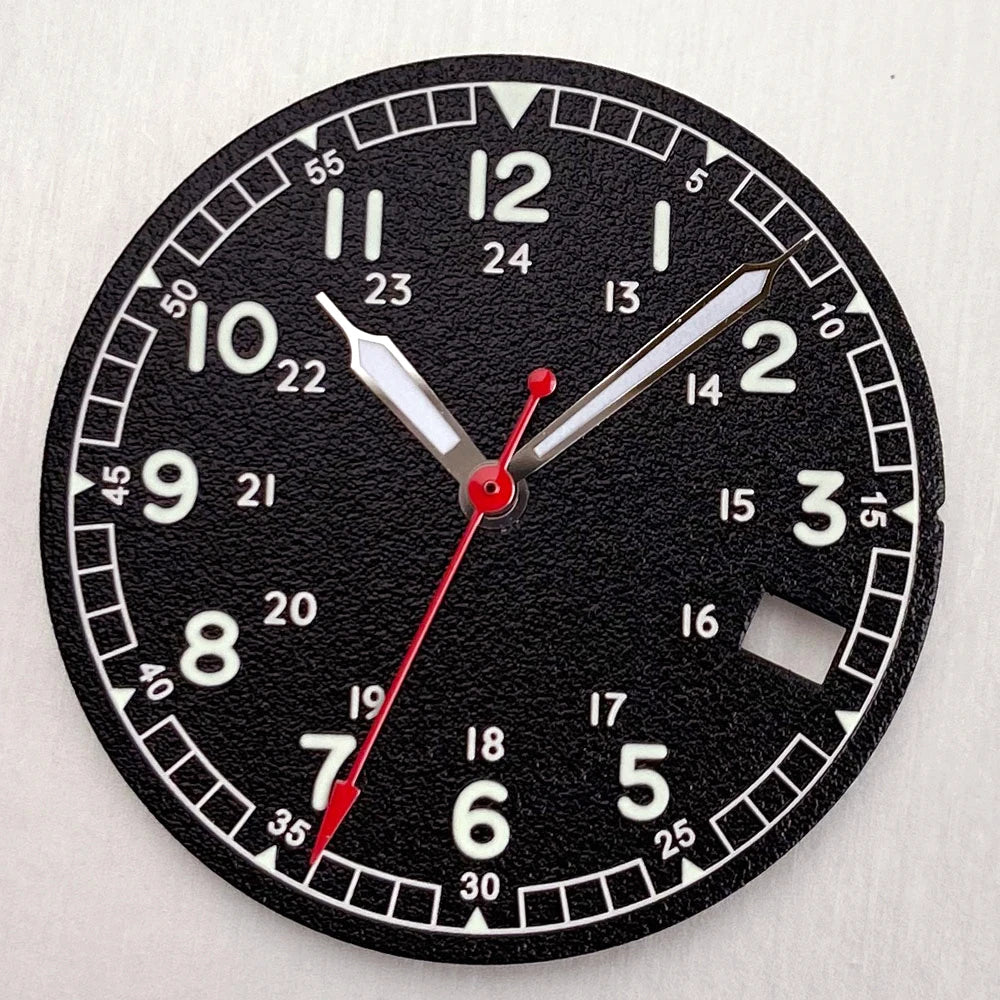29MM NO LOGO Black White Peacock Blue Texture Watch Dial Fit NH35 NH36 DIY Watch Accessories Replacement