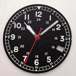 aguja del dial negro