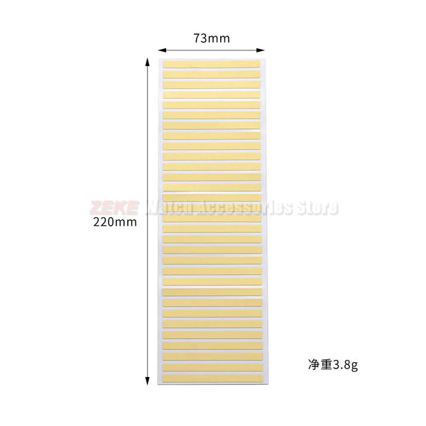 Double-sided adhesive tape for dial attachment