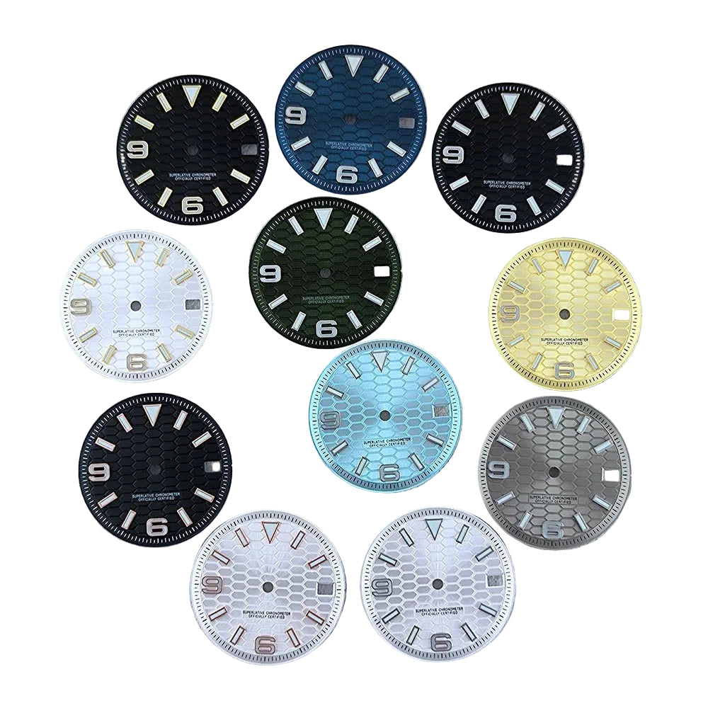 NH35 dial 28.5mm patrón hexagonal