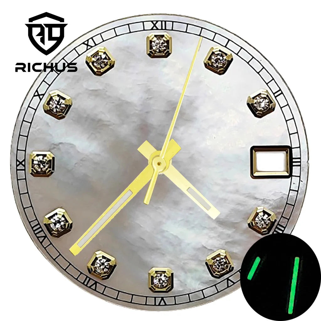 Dial 28.5mm iridisciente para NH35