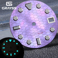Dial 28.5mm diver iridisciente para NH35