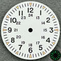 dial 29mm para nh35 y nh38 nocturna