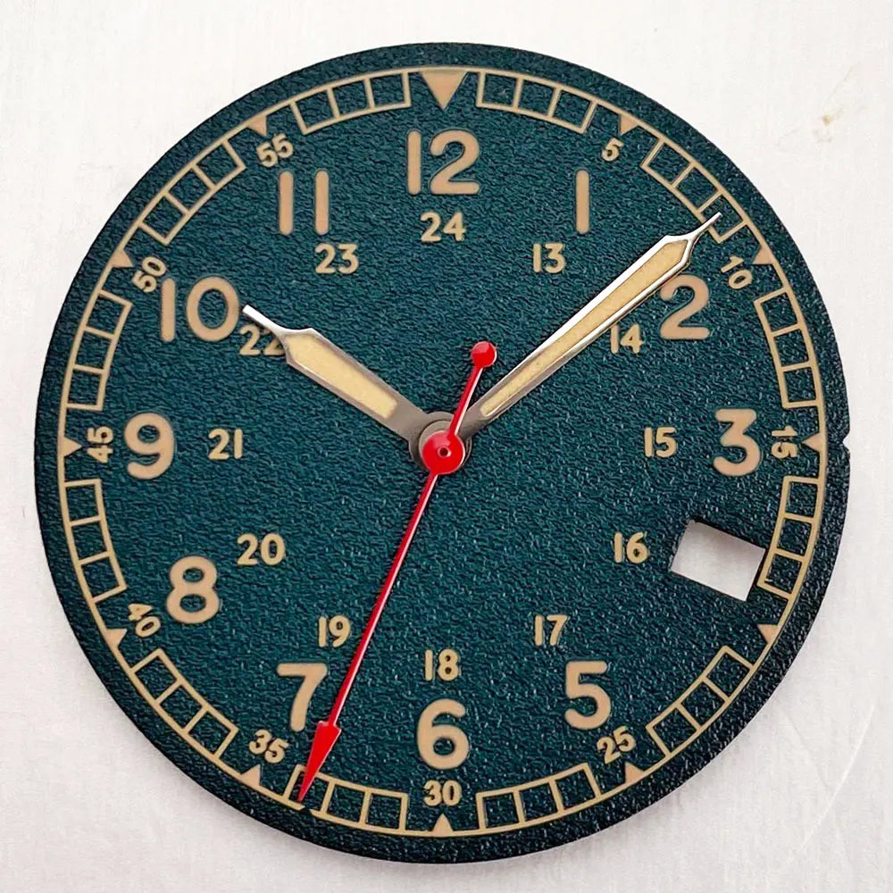 29MM NO LOGO Black White Peacock Blue Texture Watch Dial Fit NH35 NH36 DIY Watch Accessories Replacement
