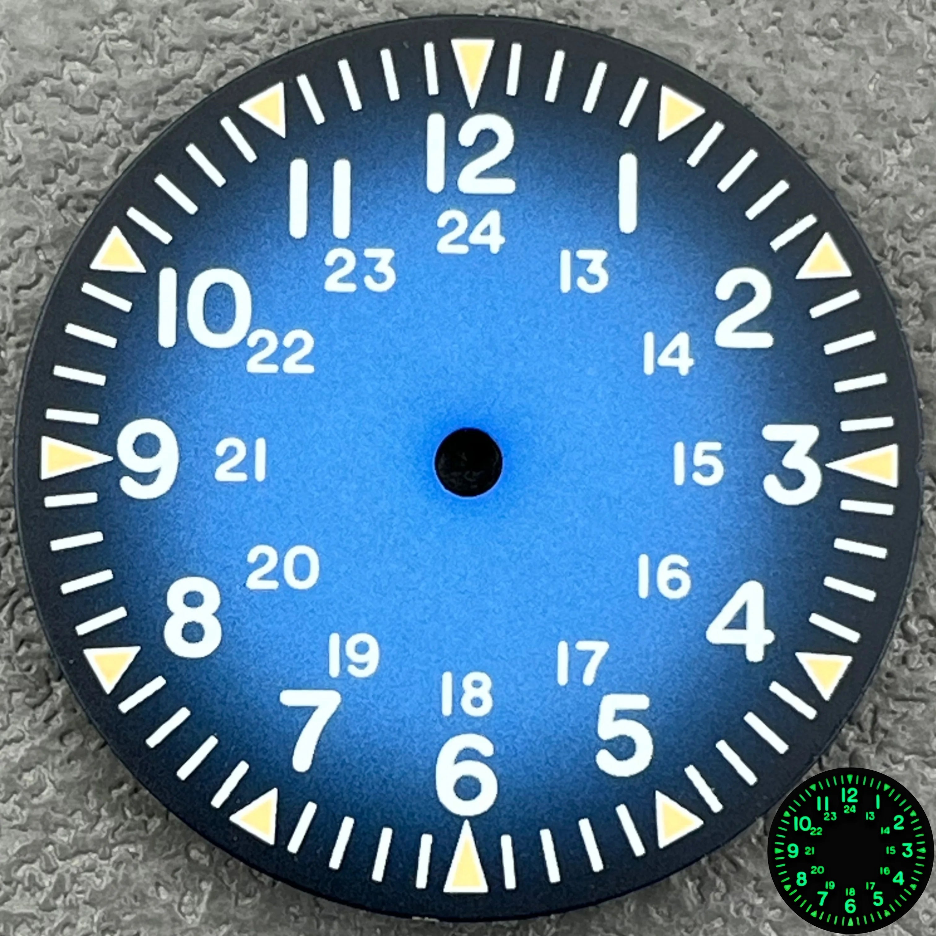 dial 29mm para nh35 y nh38 nocturna