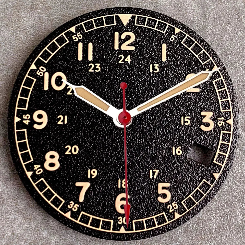 29MM NO LOGO Black White Peacock Blue Texture Watch Dial Fit NH35 NH36 DIY Watch Accessories Replacement