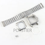 Case and strap silver