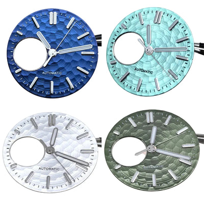 Esfera de 28,5 mm para NH38 con patrón de corazón abierto