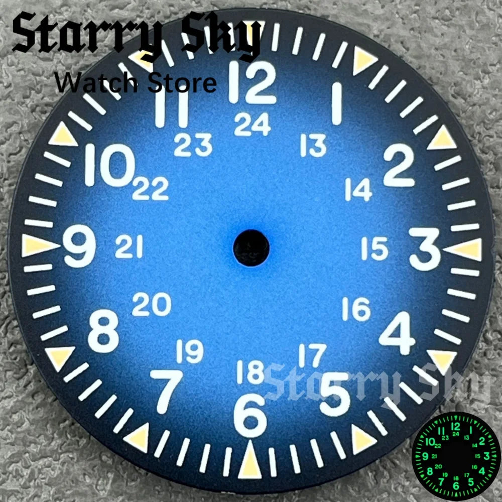 dial 29mm para nh35 y nh38 nocturna