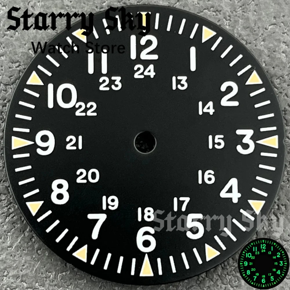 dial 29mm para nh35 y nh38 nocturna