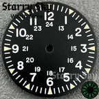dial 29mm para nh35 y nh38 nocturna