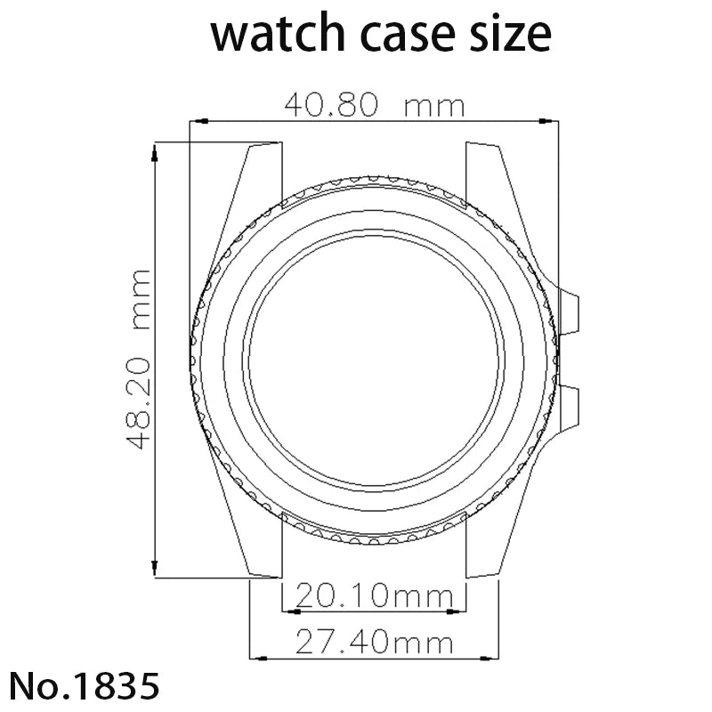 Caja Diver 40mm NH35 y NH38 Dial28.5mm