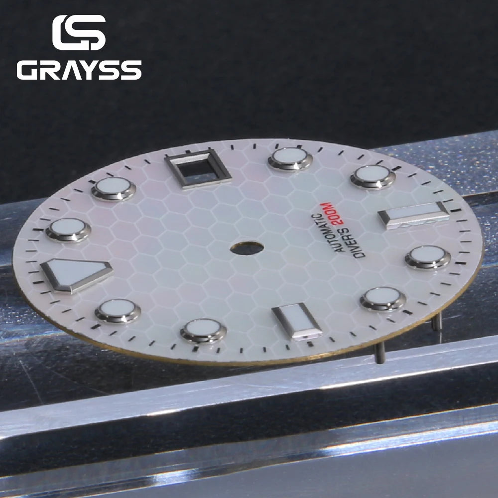 Dial 28.5mm diver iridisciente para NH35